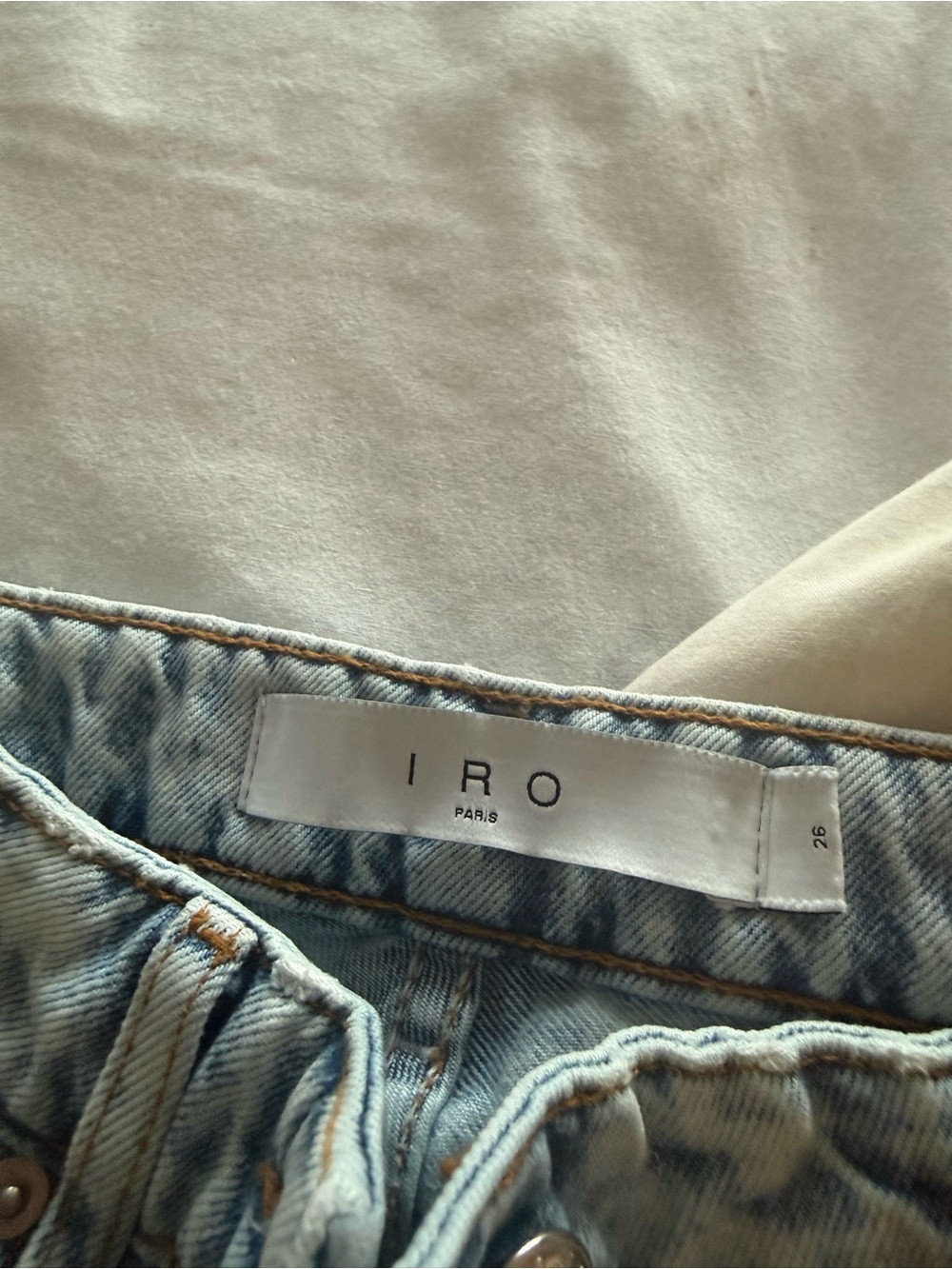 IRO Women's Light Blue High-Rise Denim Jeans